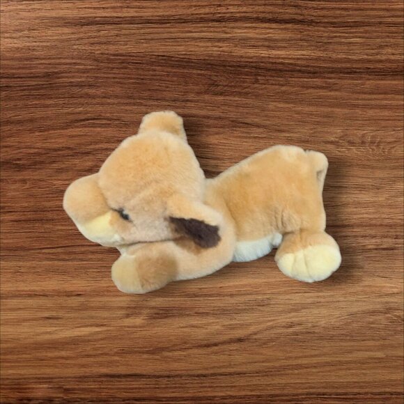 Lion Cub Plush Toy Tan Brown Stuffed Animal Lemonwood Asia Ltd Realistic 11" - Picture 4 of 9